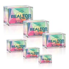 Lexington Full Color Double Sided Rectangle Crystal Award - Employee Awards
