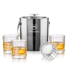 Catania Ice Bucket & Cristaux On-the-Rocks - Etched Barware