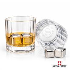 Swiss Force S/S Ice Cubes & Cristaux OTR - Etched Barware