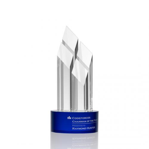 Corporate Awards - Overton Blue  Diamond Crystal Award