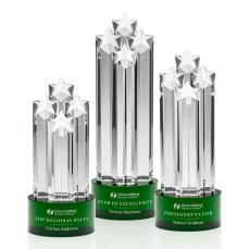 Ascot Green  Star Crystal Award - Crystal Awards