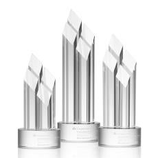 Overton Clear Obelisk Crystal Award - Crystal Awards