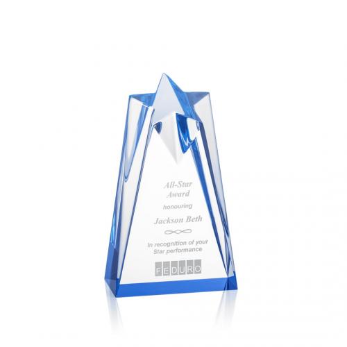 Corporate Awards - Rosina Blue Star Acrylic Award
