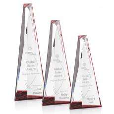 Employee Gifts - Belize Optical/Red Obelisk Crystal Award