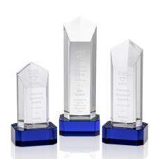 Jolanda Blue  on Base Obelisk Crystal Award - Crystal Awards