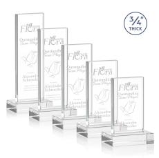 Hathaway Clear Rectangle Crystal Award - Crystal Awards