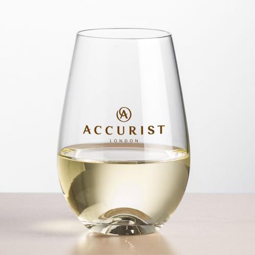 Corporate Gifts, Recognition Gifts and Desk Accessories - Etched Barware - Wine Glasses - Stemless Wine Glasses - Boston Stemless Wine - Imprinted