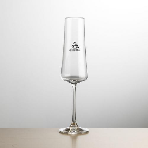 Corporate Gifts, Recognition Gifts and Desk Accessories - Etched Barware - Dakota Flute - Imprint