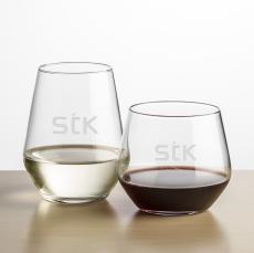Mandelay Stemless Wine - Deep Etch - Wine Glasses