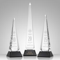 Helmsley Obelisk - Black - Crystal Awards