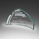 Slumped Pennant Starphire Glass Award