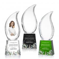Employee Gifts - Harmony Full Color Flame Crystal Award