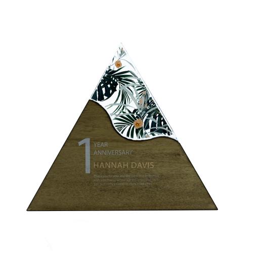 Corporate Awards - Modern Awards - Triangle Wave Puzzle Modern Mixed Material Award