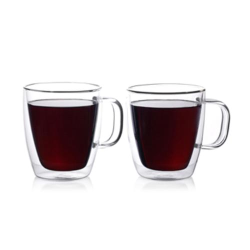 Corporate Gifts, Recognition Gifts and Desk Accessories - Etched Barware - Epare Double-Wall Mug (set of 2)