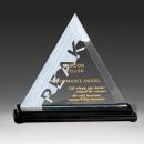 Triangular Jade Glass Glass Award