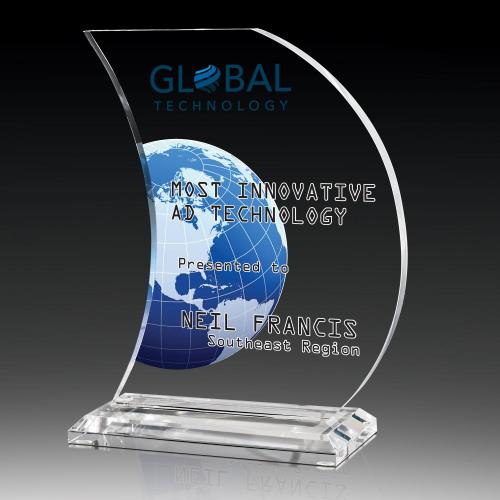 Corporate Awards - Acrylic Corporate Awards - Clear Contour Acrylic Award