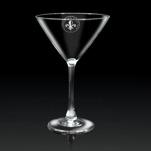Corporate Gifts, Recognition Gifts and Desk Accessories - Etched Barware - Martini Glass