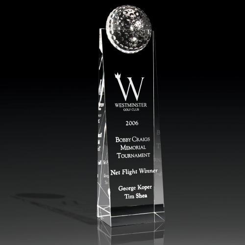 Corporate Awards - Sports Awards & Player Recognition Trophies - Golf Awards - Golf Tower Award Golf Award