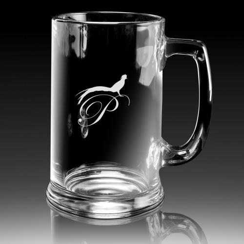 Corporate Gifts, Recognition Gifts and Desk Accessories - Etched Barware - Glass Stein Mug