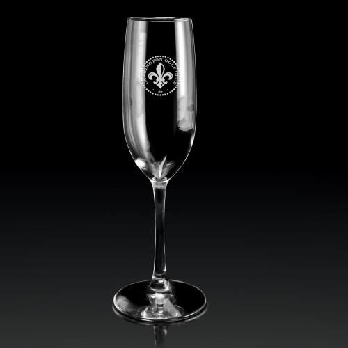 Corporate Gifts, Recognition Gifts and Desk Accessories - Etched Barware - Flute