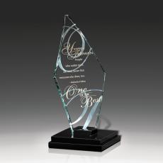 Employee Gifts - Cosmic Moon Glass Award
