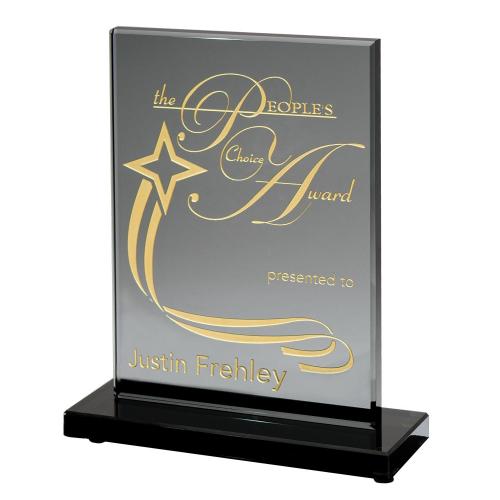 Corporate Awards - Glass Awards - Obsidian Glass Award