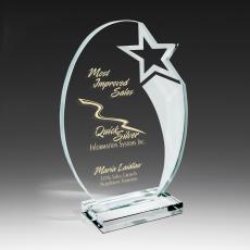 Employee Gifts - Luminary Star Glass Award