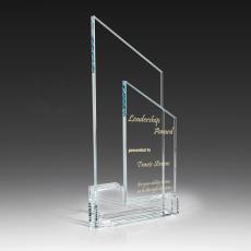 Employee Gifts - Angled Upright Glass Award