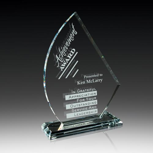 Corporate Awards - Glass Awards - Crescentric Glass Award