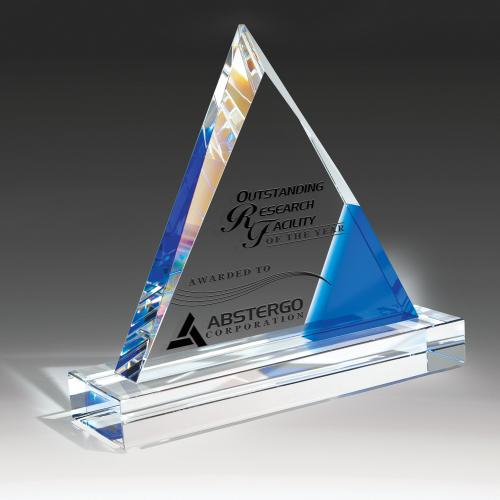 Corporate Awards - Crystal Awards - Cobalt Peak Crystal Award