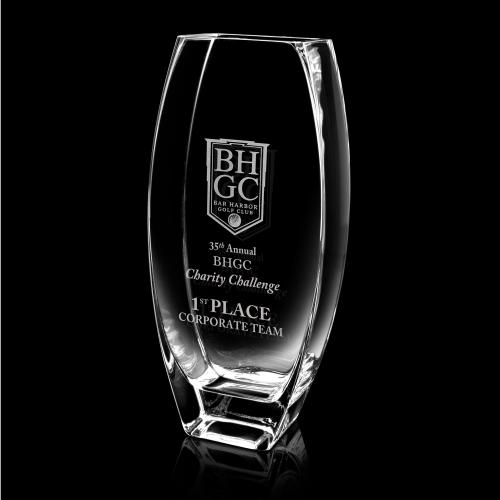 Corporate Awards - Crystal Awards - Vase and Bowl Awards - Cadenza Vase