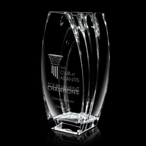 Corporate Awards - Crystal Awards - Vase and Bowl Awards - Celeste Vase