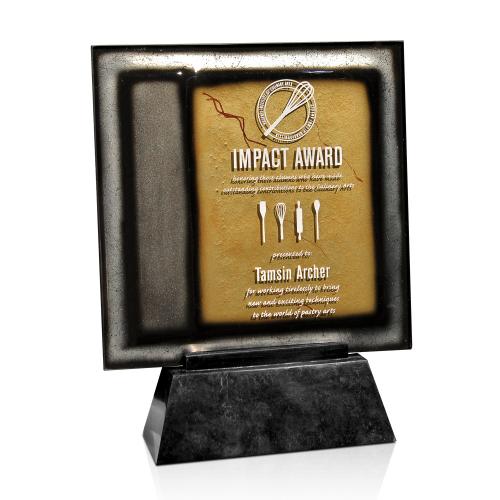 Corporate Awards - Glass Awards - Art Glass Awards - Radiant Gold Art Glass