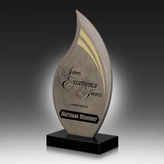 Employee Gifts - Slate Flame Stone Award