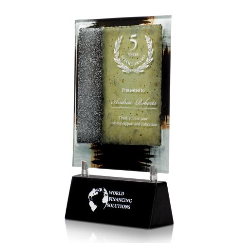 Corporate Awards - Glass Awards - Colored Glass Awards - Galileo Tablet Art Glass
