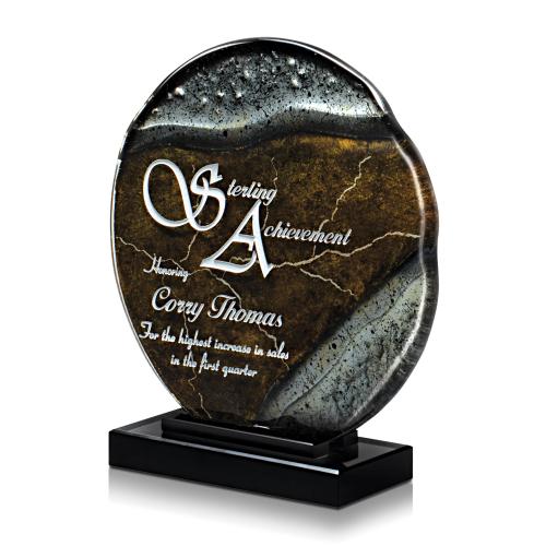 Corporate Awards - Glass Awards - Art Glass Awards - Liberty Sphere Art Glass