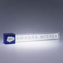 Customizable Color Optical Crystal Accent Nameplate