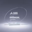 Clear Crystal Oval Ventura Award