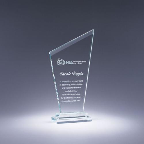 Corporate Awards - Service Awards - Motion Clear Optical Crystal Award for Success