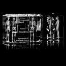 Hexagram 3D Engraved Crystal Award