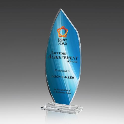 Corporate Awards - Acrylic Awards - Transparent Flame II Acrylic Award