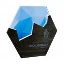 Hexagon Edge Puzzle Modern Mixed Material Award