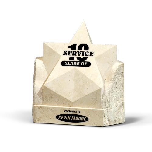 Corporate Awards - Resin Awards - Rising Star Stone Award