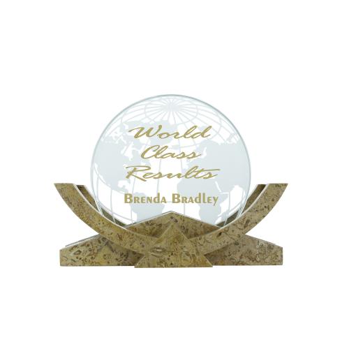 Corporate Awards - Marble & Granite Corporate Awards - Converging Angles Stone Award