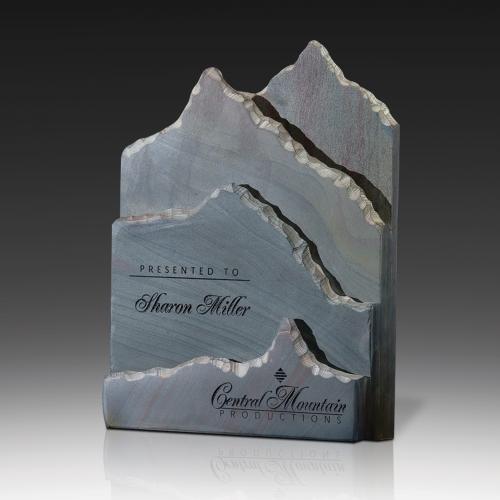Corporate Awards - Award Plaques - Marble and Stone Plaques - Slate Telluride Stone Award