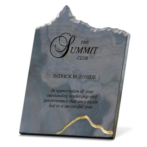Corporate Awards - Marble & Granite Corporate Awards - Multi-Colored Slate Peak Plaque