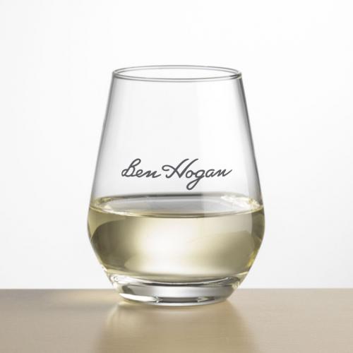 Corporate Gifts, Recognition Gifts and Desk Accessories - Etched Barware - Wine Glasses - Stemless Wine Glasses - Bexley Stemless Wine - Imprinted
