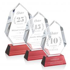 Employee Gifts - Norwood Red on Newhaven Crystal Award