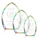 Wilton Multi-Color Peak Crystal Award