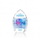 Wilton Full Color Clear Arch & Crescent Crystal Award
